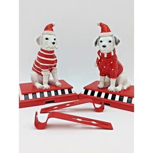 Stocking Hanger Christmas Dogs Decor, Red Comfy Hour Joyful Holiday Collection 9